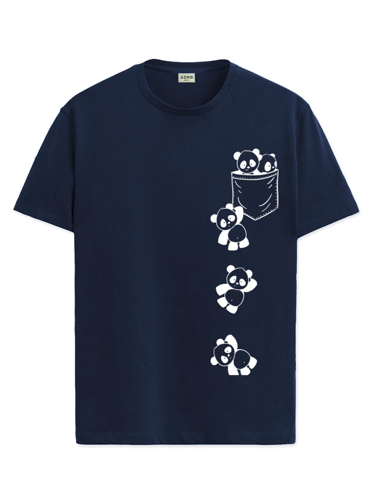 ADRO Tshirt for Men | Printed T Shirt for Men | 100% Cotton T-Shirt |Printed T Shirt | T-Shirts | RN24-POC