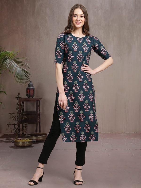 Pinkmint Elegant Printed Crepe KurtiS For WomenS (Pack Of 5)