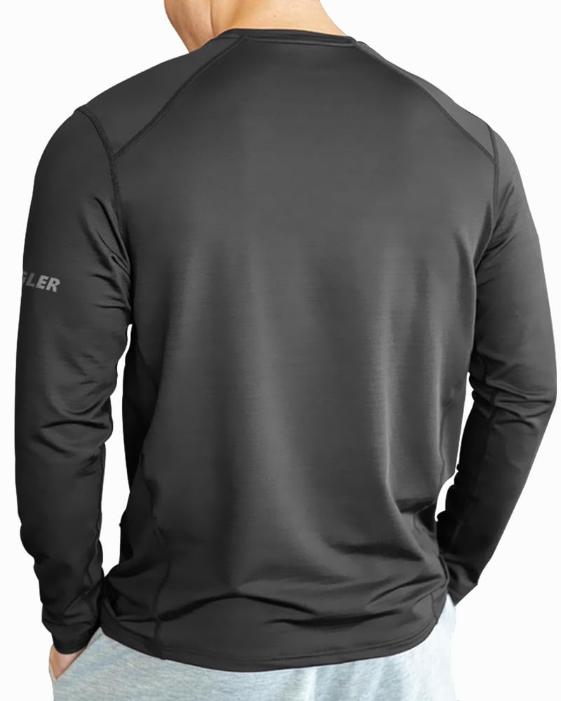 Noble Monk MenS Solid Full Sleeve Activewear T-Shirt Regular Fit For Casual Wear | Modern Clothing T-Shirt Comfort Fit And High