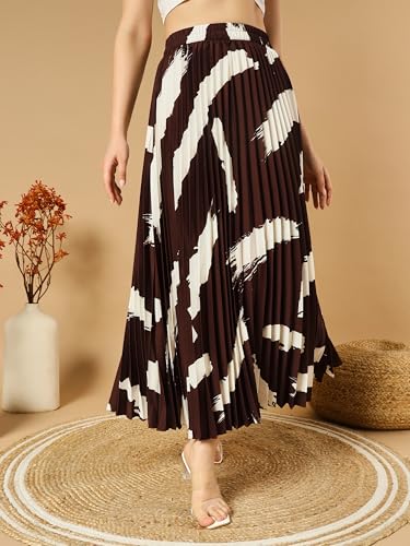 Kzully Polyester Western WomenS Skirts Coffee