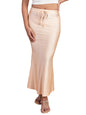 NYKD Everyday Saree Petticoat for Women - Shapewear with Drawstring, Side Slit, Mermaid Cut - Saree Shapewear, NYOE01, Gold, XL,