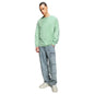 Bewakoof Mens Solid 100% Cotton T-Shirt- Loose Fit, Round Neck, Full Sleeves Green
