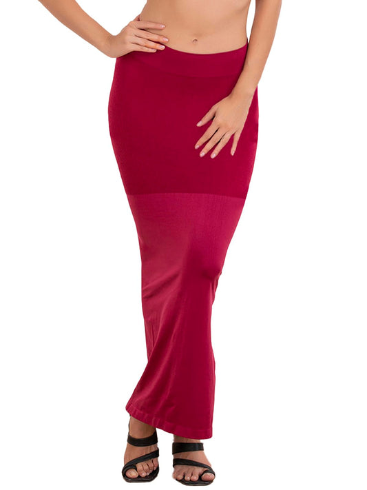 Clovia Womens Petticoat Style Saree Shapewear with Side Slit (SW0023P15_Purple_L)