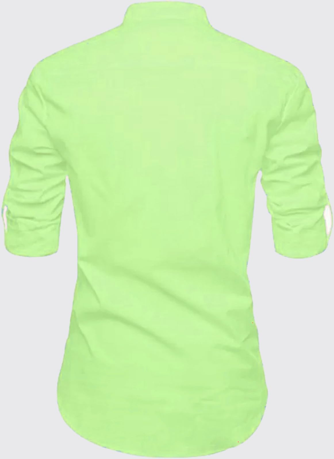 Deelmo Full Sleeve Short Kurta Shirt With A Trendy Mandarin Collar Crafted From A Premium Cotton Blend For Comfort Ideal For Men