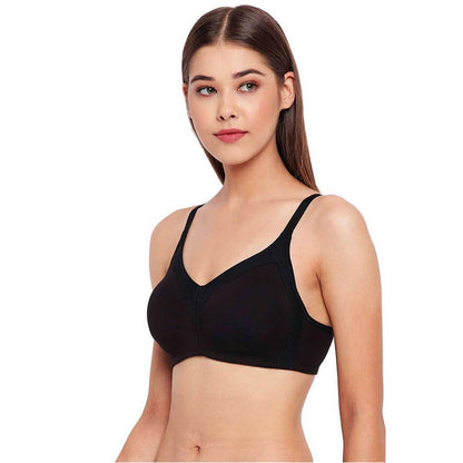 Enamor AB75 M-Frame JIggle Control Full Support Supima Cotton Bra - Non-Padded, Wirefree & Full Coverage