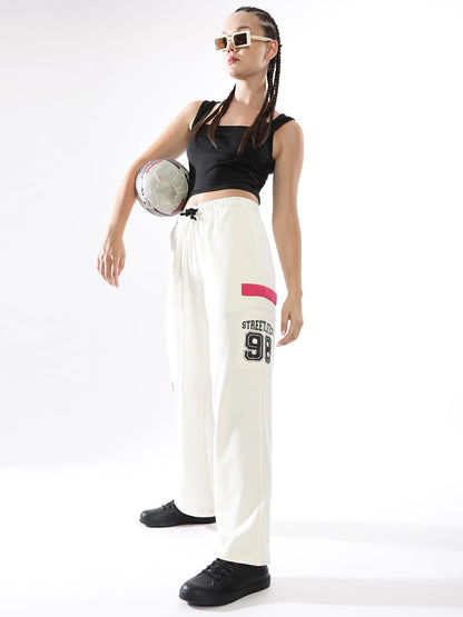 Hubberholme Women Printed Jogger High-Rise Casual Track Pants 18