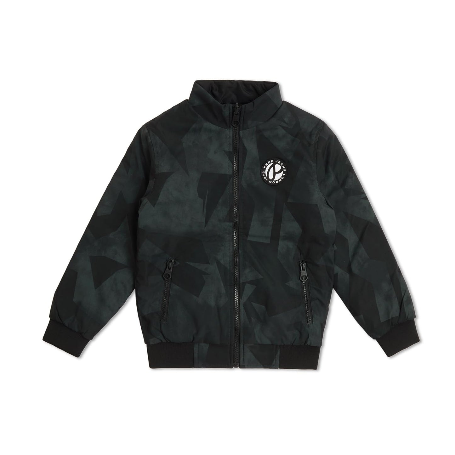 Pepe Jeans BoyS A-Line Coat (Pb401251_Olive Green And Black