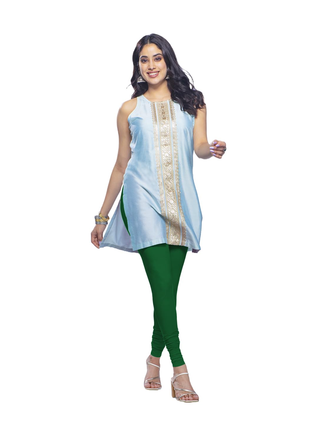 Lyra Premium Viscose Full Length Churidar Leggings For Women