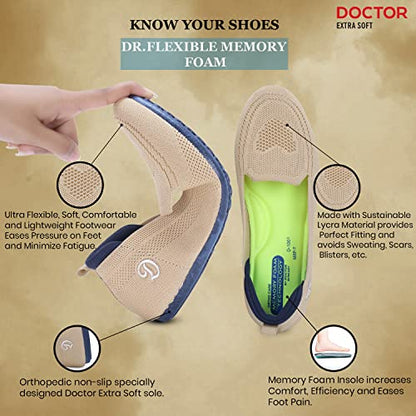 Doctor Extra Soft Flexible Memory Foam WomenS Shoes For Walking Gym Training,Casual, Sports,Slip-On,Lightweight Lace Up Athleti