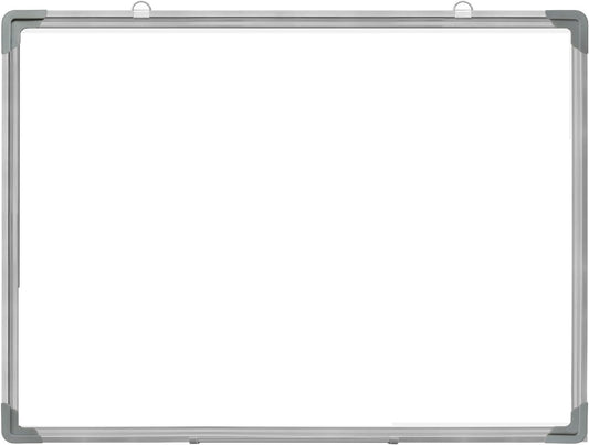 ECLET Alloy Steel, Aluminium Non Magnetic 1 X1 feet Double Sided White Board and Chalk Board Front Side whiteboard Marker Surfac