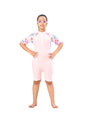 Aarika Girls Sports Wear Pink Colour Floral Print Nylon Swim Suit with Goggle (4-15 Years)-(SW-SHM-GPCH-AB-617-PINK-4)