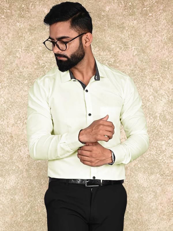 Tee Projekt Casual Shirt for Men Regular Fit Long Sleeve Shirt Suitable for Event Formal Wear