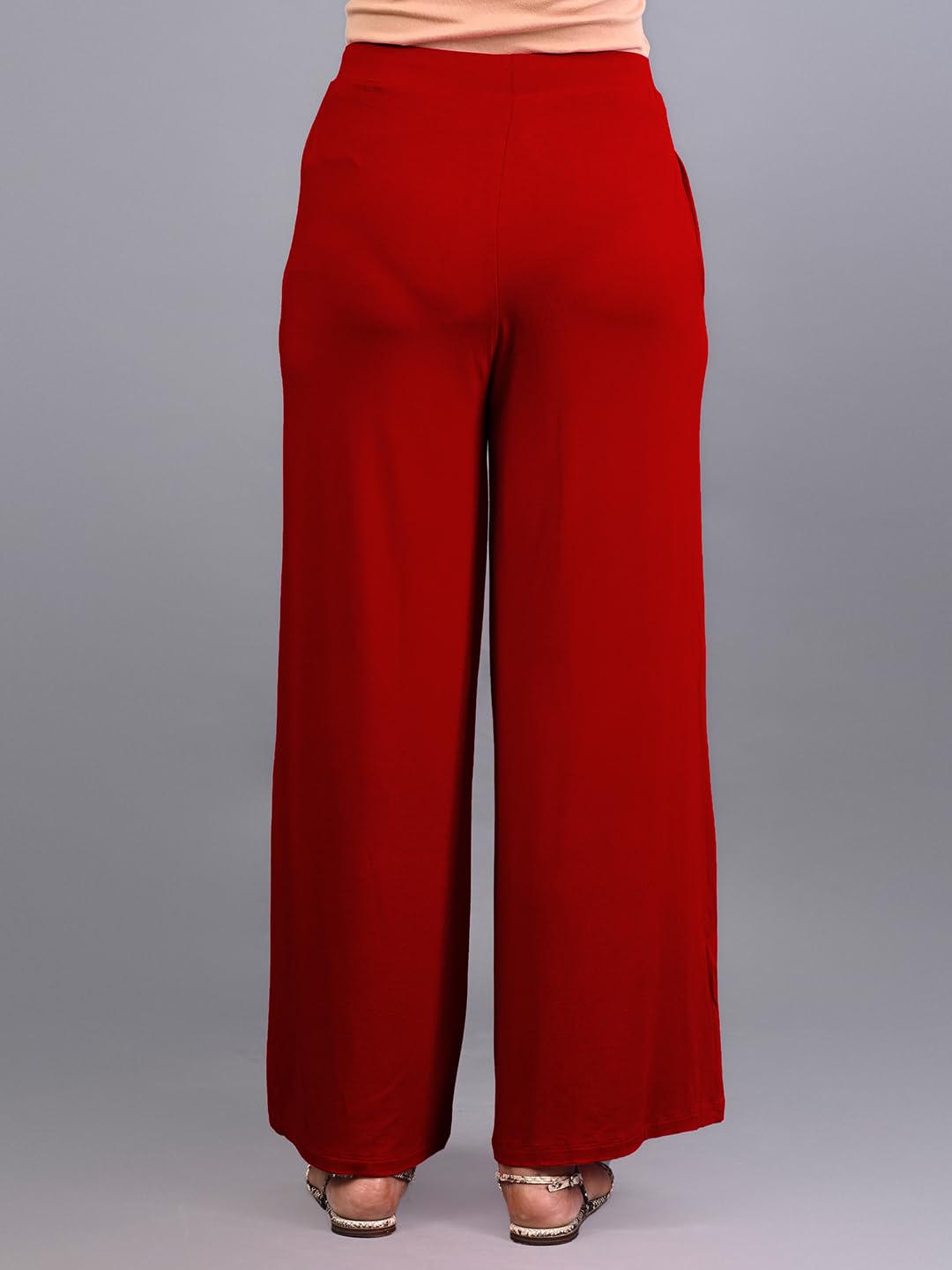 Lyra Viscose Palazzo For Women Red