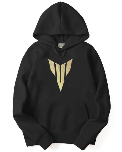 ADRO Men's Cotton Neck Hooded Sweatshirt (H22-GL-YMH-BL_Black)