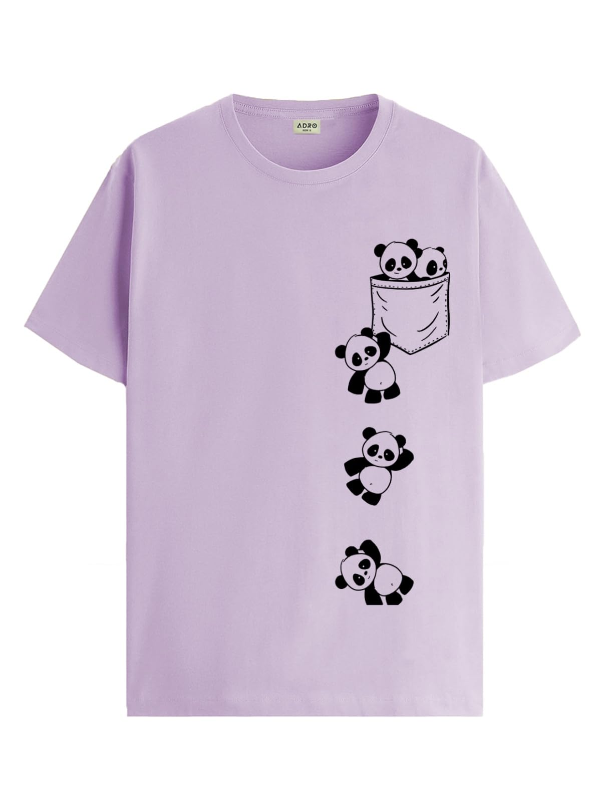 ADRO Tshirt for Men | Printed T Shirt for Men | 100% Cotton T-Shirt |Printed T Shirt | T-Shirts | RN24-POC