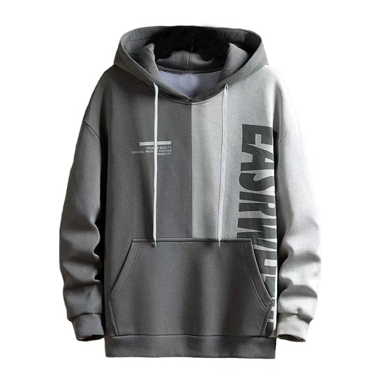TAGAS Mens Streetwear Graphic Hoodie|Sweatshirt for Men Stylish | Hoodie (Sweatshirt) for Mans| Grey