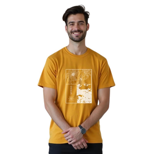 Nobero MenS Cotton T Shirt Half Sleeve Regular Fit Tshirt, Round Neck | Colorful Printed T Shirt For Men