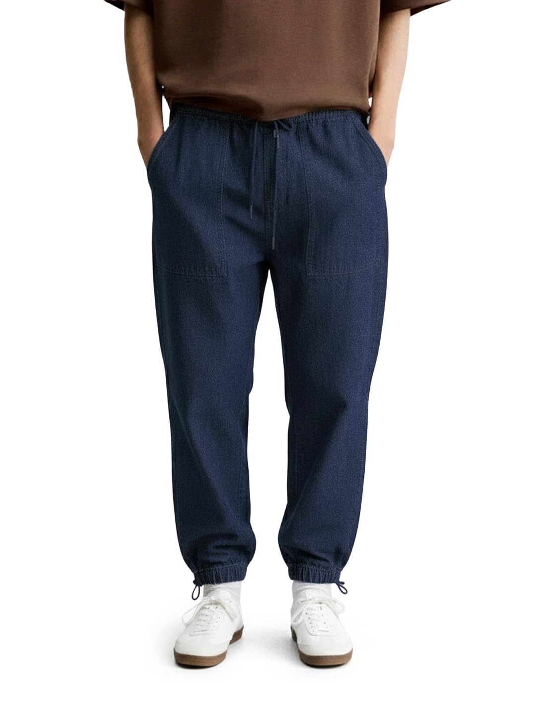 The Indian Garage Co Mens Mid-Rise Relaxed Fit Jeans