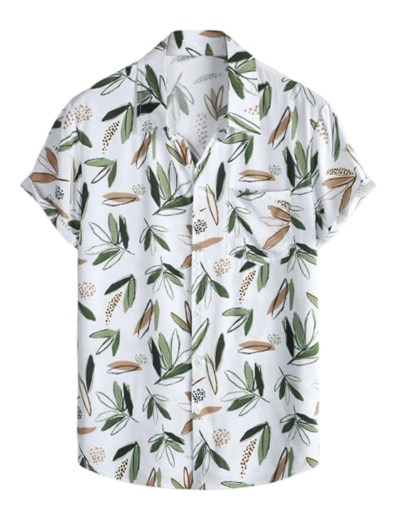 Leriya Fashion MenS Casual Cotton Shirt  Button Down Summer ShirtS For Men | Lightweight Textured Fabric | Perfect For Daily &