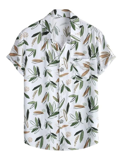 Leriya Fashion MenS Casual Cotton Shirt  Button Down Summer ShirtS For Men | Lightweight Textured Fabric | Perfect For Daily &