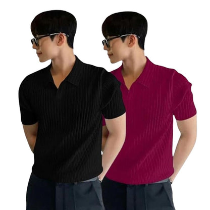 Leriya Fashion MenS Cotton Regular Fit Polo T-Shirt  Plain & Comfortable (Available In Plus Size And Combo Pack Of 2)