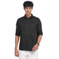 Turtle Men 100% Cotton Black Print Slim Fit Formal Shirt