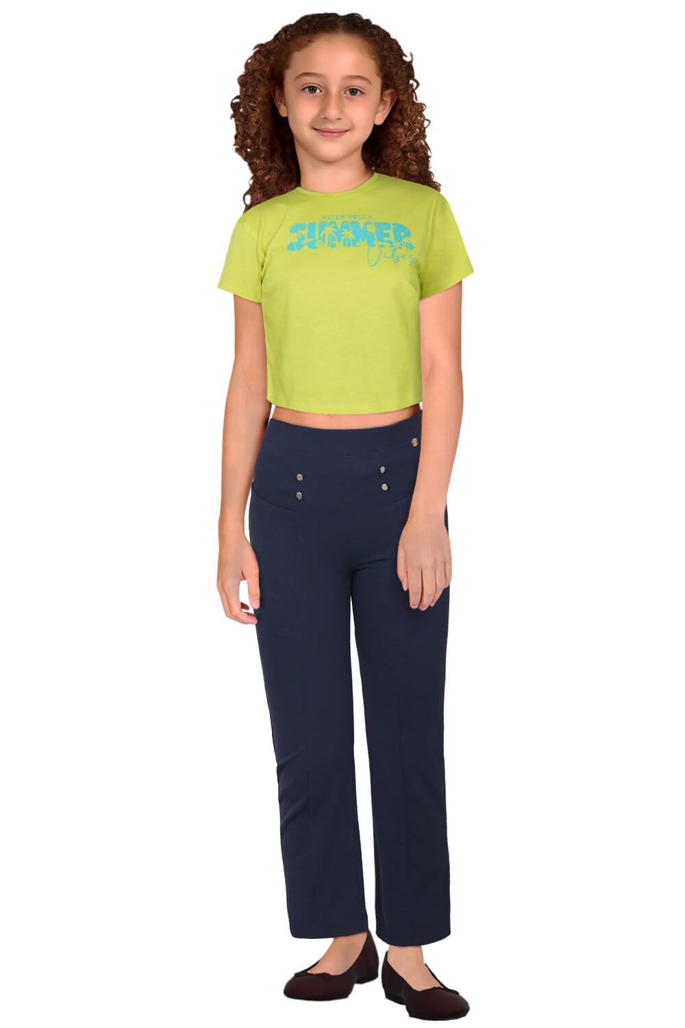 Allen Solly Girls Regular Fit Solid Pants