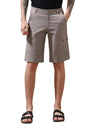 Dennis Lingo Men Knee Length Mid Rise Cargo Shorts Grey