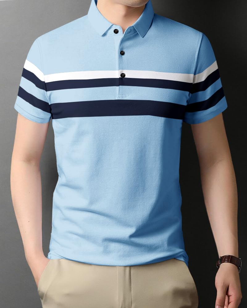 Noble Monk MenS (Combo Pack Of 2) -Regular Fit Polo T Shirt |Half Sleeves |Collar Tshirts |Casual Tshirt