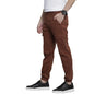 The Indian Garage Co Men Slim Fit Solid Mid-Rise Stretchable Cuffed Cargos Rustic Brown
