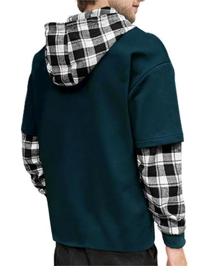Noble Monk MenS Regular Fit T-Shirt (T593-Tbwh_Teal Blue-White
