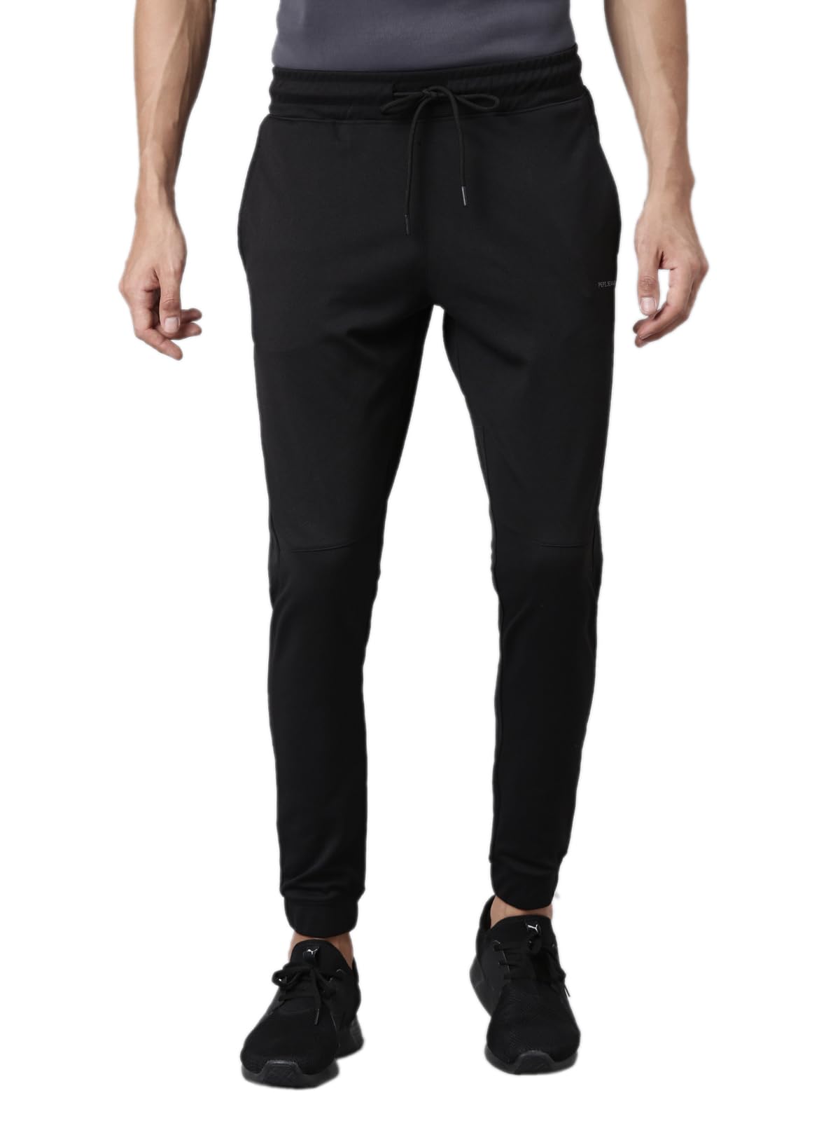 Pepe Jeans Innerwear MenS Regular Fit Track Mid Rise Pants (Pptr01_Black_Xl)