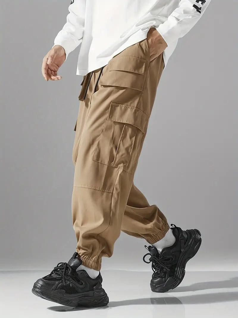 Indoprimo Men Cargo || Men Cargo Pants || Men Cargo Pants Cotton || Cargos For Men || Men Cargo Trouser - Paris (In, Alpha, Xl,