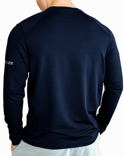 Noble Monk MenS Solid Full Sleeve Activewear T-Shirt Regular Fit For Casual Wear | Modern Clothing T-Shirt Comfort Fit And High