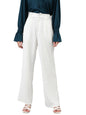 KOTTY Womens Polyester Blend Straight Fit Trousers Bright White
