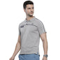The Indian Garage Co Men Slim Fit Solid Polo Collar Tshirt Grey Melange