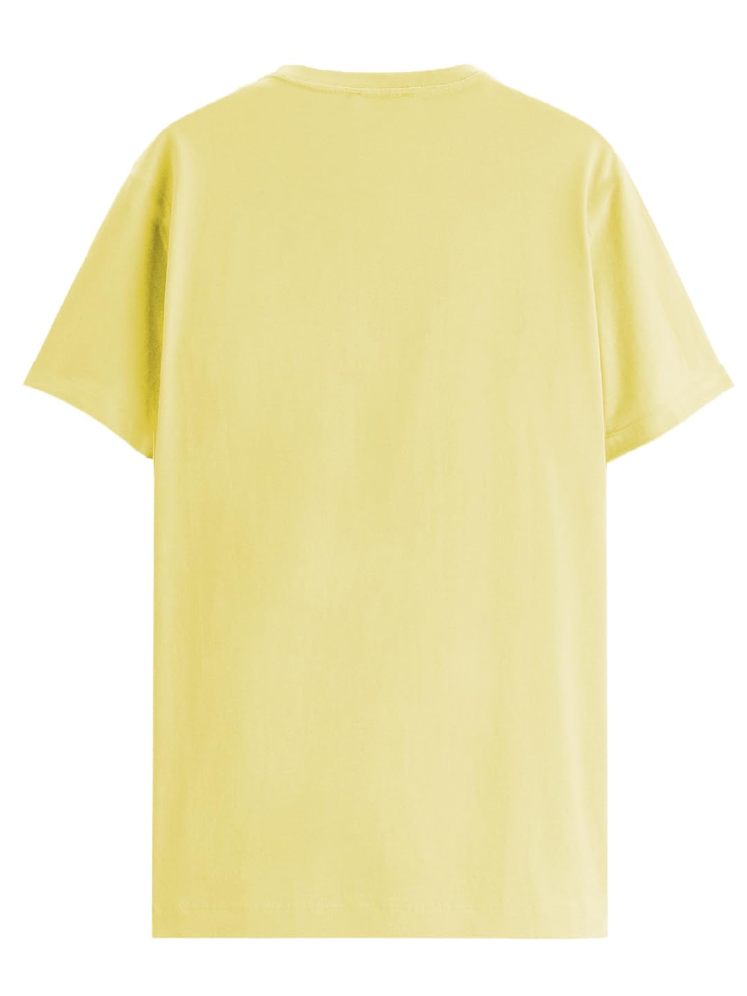ADRO Men's Biker Design Printed 100% Cotton T-Shirt - Regular Fit, Printed T-Shirts for Men (RN24-KTM-LY_Light Yellow)