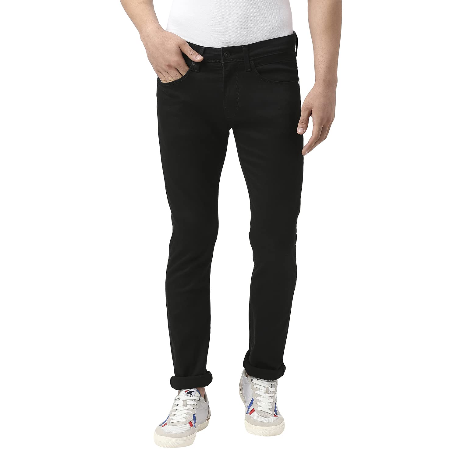 Pepe Jeans MenS Slim Jeans (Pm207138Ba03_Black Rinse, Mid Rise, 40