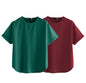 Juneberry Pure 100% Cotton Oversized Loose Baggy Fit Round Neck With Drop Shoulder Half Sleeves Boyfriend T-Shirt Combo For Wome
