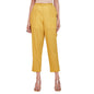 Fabindia WomenS Regular Pant (2124217Mustard_Mustard