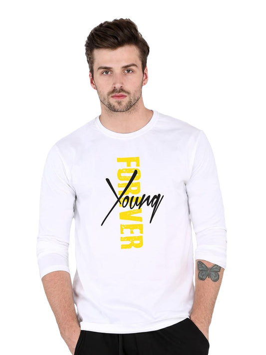 Bewakoof MenS Printeded Regular Fit T-Shirt_277589_White_Xl