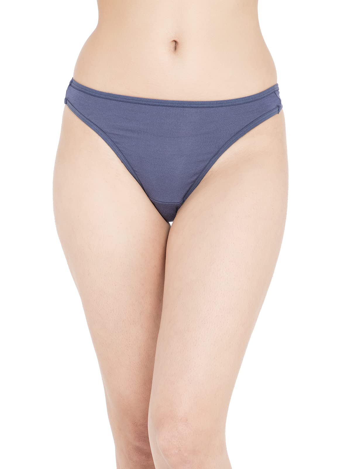Clovia Womens ViscoseLow Waist Thong (PN1155A05_Grey_L)