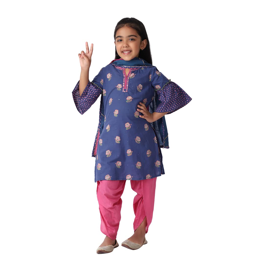 Fabindia Kids Printed Salwar Set Cotton_2-3Y