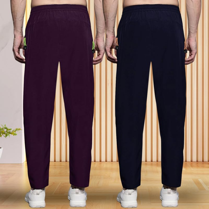 Pinkmint Combo Track Pant for Men Soild with Pocket Active Wear ll Gym Wear (Pack of 2)