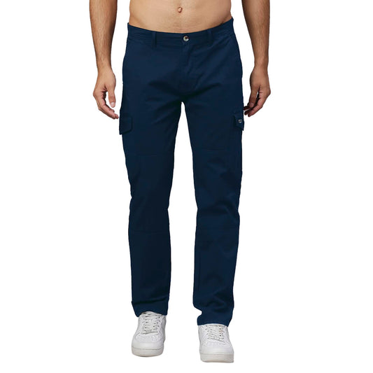 Thomas Scott Mens Solid Slim Fit Trouser Navy