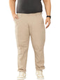 Thomas Scott Mens | Plus Size | Regular Fit | 100% Cotton | Breathable Fabric | Solid Color | Trouser | Chino | Casual Pants fo