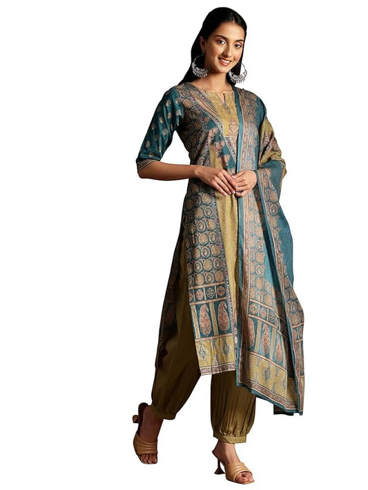 Libas WomenS Pure Cotton Kurta Set (359170R
