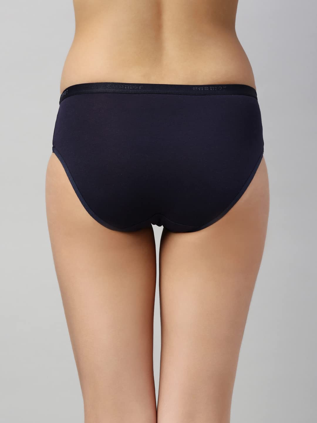 Enamor CR02 Stretchable Cotton Hipster Panties For Women Pack Of 3, Full Coverage, Grip Fit With Antimicrobial & Stain Release T