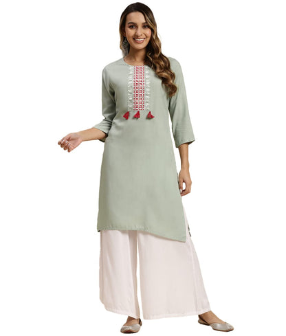 rangita Women Rayon Straight Kurti