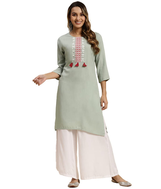 rangita Women Rayon Straight Kurti